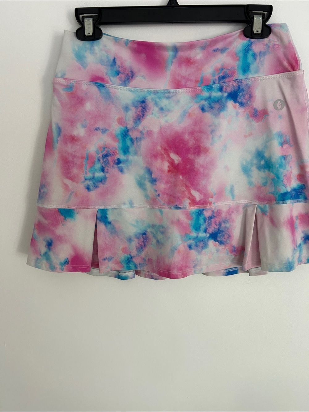 Tie-Dye Pink & Blue Athletic Skater Skirt